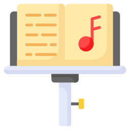 estante de partitura Ícone