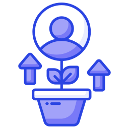 Employee growth icon