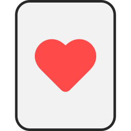 carta del cuore icona