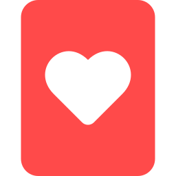 cartão de coração Ícone