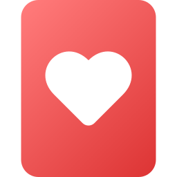 tarjeta de corazon icono