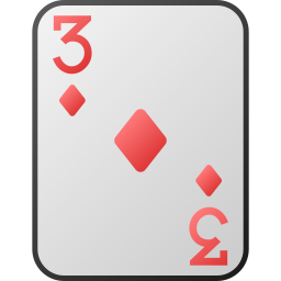 Three of diamonds icon