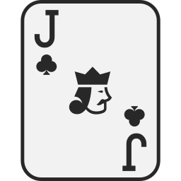 Jack of clubs icon