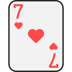 Seven of hearts icon
