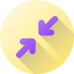 最小化する icon