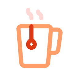 té caliente icono