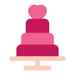 Wedding cake icon