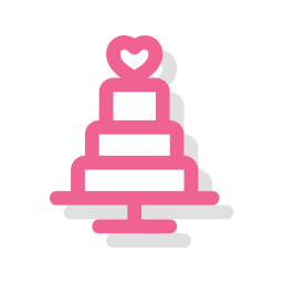 Wedding cake icon