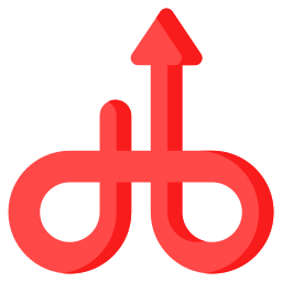 Looping arrow icon