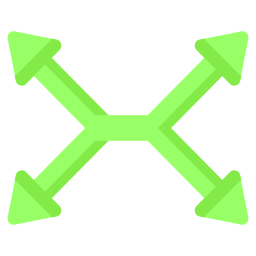 Split arrows icon