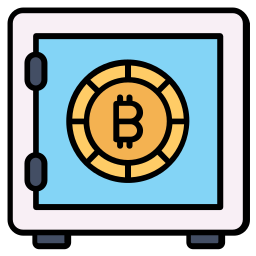 Bitcoin locker icon