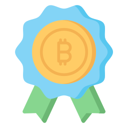 Bitcoin badge icon