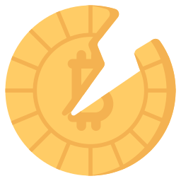 Crypto bitcoin icon