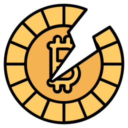 Crypto bitcoin icon