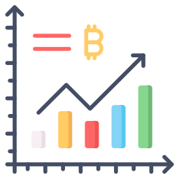 statistiche sui bitcoin icona