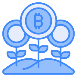 bitcoin-groei icoon
