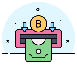 Bitcoin withdraw icon