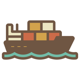 Cargo ship icon