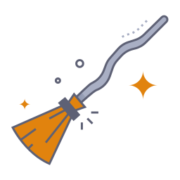 Magic broom icon