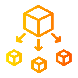 distribución icono