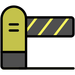 Parking barrier icon