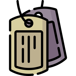 Dog tag icon