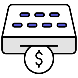 distributeur automatique de billets Icône