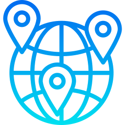 cuadrícula de globo icono