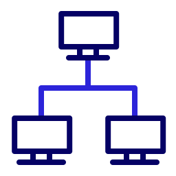 rete di computer icona