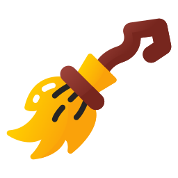 Witch broom icon