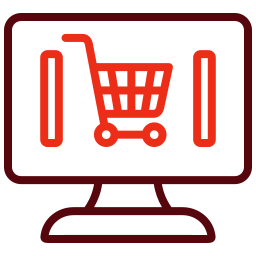 sito di e-commerce icona