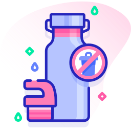 Stainless bottle icon