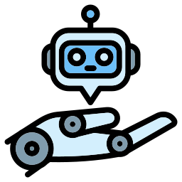 asistente robot icono