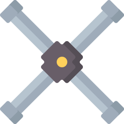 Cross wrench icon