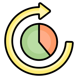 diagramme circulaire Icône