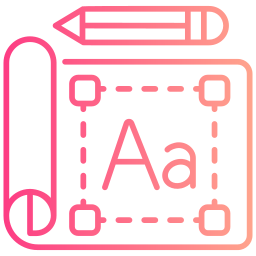 Font design icon