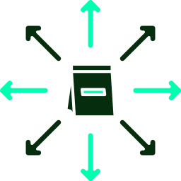 distribuição Ícone