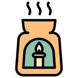 Candle therapy icon