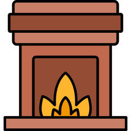 cheminée Icône