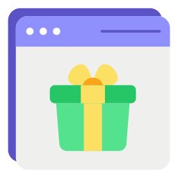 Online gift icon