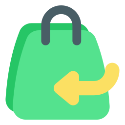 Shopping returns icon