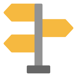 Direction board icon