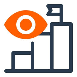 Business vision icon