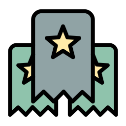insignia de estrella icono