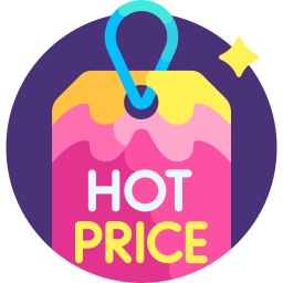 precio caliente icono