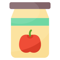 mermelada de manzana icono