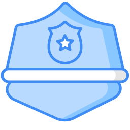 sombrero de policia icono