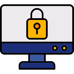 sistema di sicurezza icona