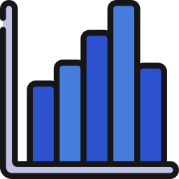 diagramme à bandes Icône