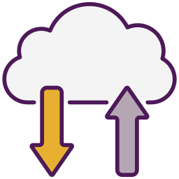 almacenamiento en la nube icono